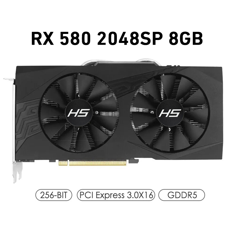 Rx 580 8Gb 2048Sp Gpu - Placa De vídeo RX580 más barata