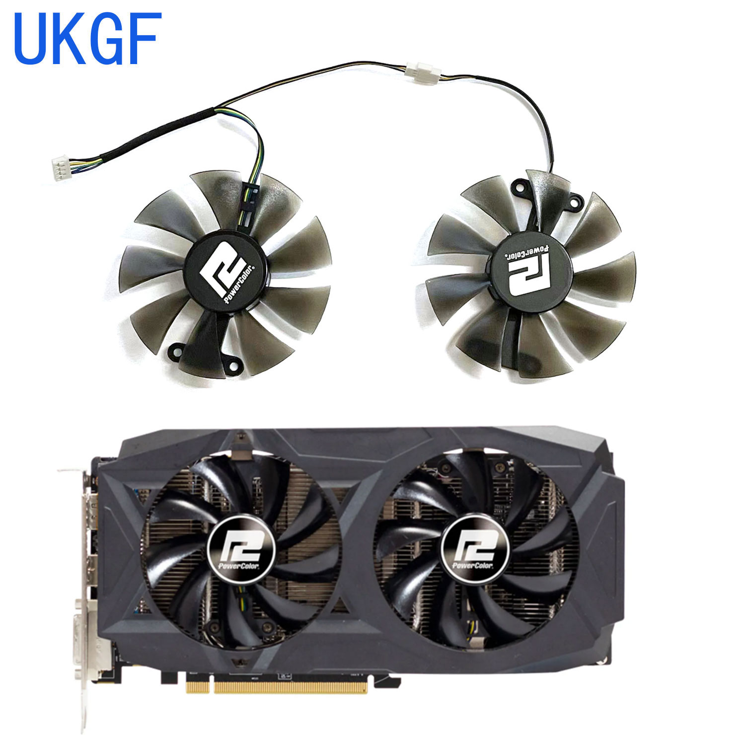 Rx 580 8Gb 2048Sp Gpu - Nuevo Ventilador de Repuesto DIY de