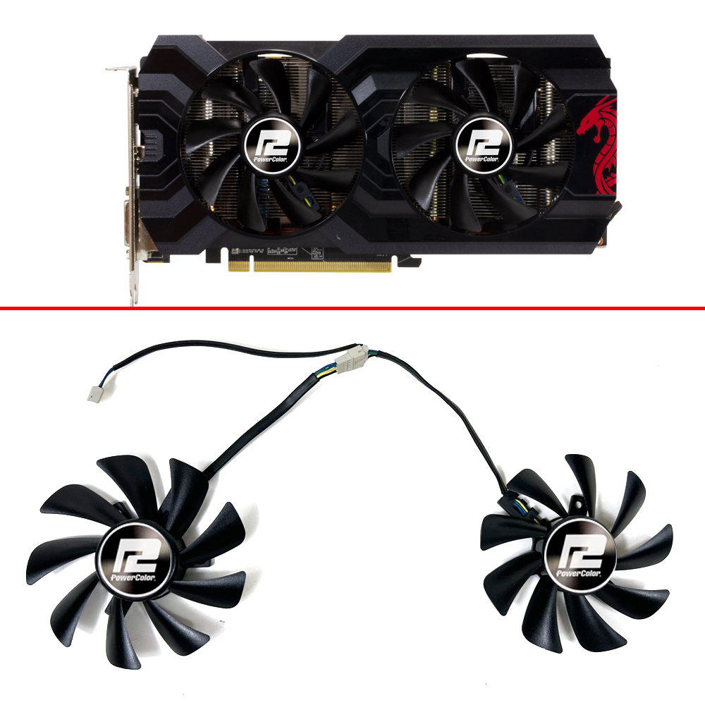 Rx 580 8Gb 2048Sp Gpu - Ventilador de refrigeración para tarjeta de
