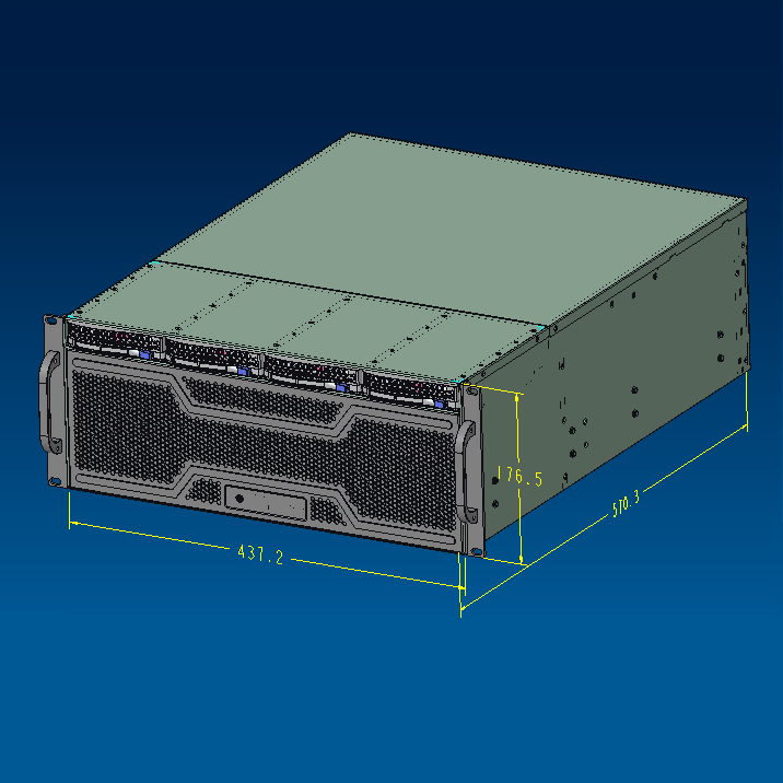 Rack 4U 4 bahías caja de servi - 8 Gpu 4U Server Chassis reseña y precio